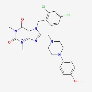7-[(2,4-dichlorophenyl)methyl]-8-{[4-(4-methoxyphenyl)piperazin-1-yl]methyl}-1,3-dimethyl-2,3,6,7-tetrahydro-1H-purine-2,6-dione