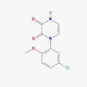 1-(5-Chloro-2-methoxyphenyl)-1,4-dihydropyrazine-2,3-dione