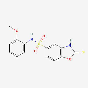 N-(2-methoxyphenyl)-2-sulfanyl-1,3-benzoxazole-5-sulfonamide