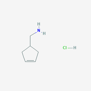 Cyclopent-3-en-1-ylmethanamine;hydrochloride
