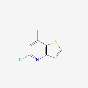 molecular formula C8H6ClNS B2965381 5-Chloro-7-methylthieno[3,2-b]pyridine CAS No. 952435-09-5