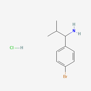 molecular formula C10H15BrClN B2965390 1-(4-溴苯基)-2-甲基丙-1-胺盐酸盐 CAS No. 233608-09-8