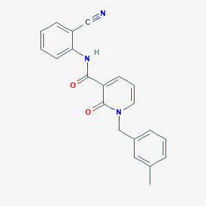 N-(2-cyanophenyl)-1-(3-methylbenzyl)-2-oxo-1,2-dihydro-3-pyridinecarboxamide