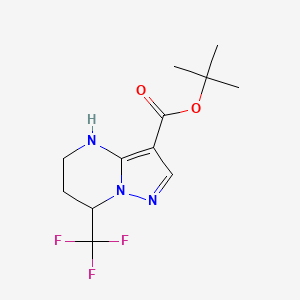 Tert-butyl 7-(trifluoromethyl)-4,5,6,7-tetrahydropyrazolo[1,5-a]pyrimidine-3-carboxylate
