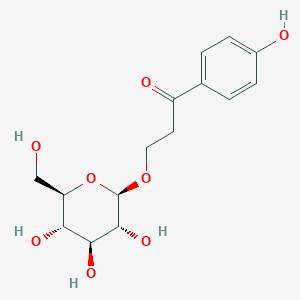 molecular formula C15H20O8 B2965436 1-(4-hydroxyphenyl)-3-[(2R,3R,4S,5S,6R)-3,4,5-trihydroxy-6-(hydroxymethyl)oxan-2-yl]oxypropan-1-one CAS No. 53170-92-6