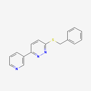 molecular formula C16H13N3S B2965438 3-Benzylsulfanyl-6-pyridin-3-ylpyridazine CAS No. 872701-37-6