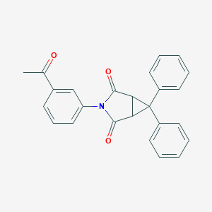 molecular formula C25H19NO3 B296544 3-(3-Acetylphenyl)-6,6-diphenyl-3-azabicyclo[3.1.0]hexane-2,4-dione 
