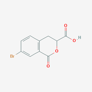 molecular formula C10H7BrO4 B2965440 7-溴-1-氧代异色满-3-羧酸 CAS No. 890646-68-1