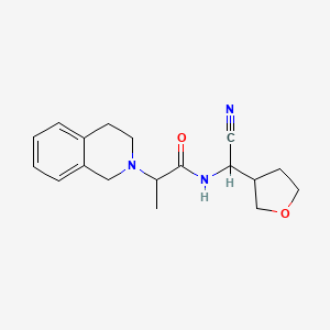 N-[cyano(oxolan-3-yl)methyl]-2-(1,2,3,4-tetrahydroisoquinolin-2-yl)propanamide