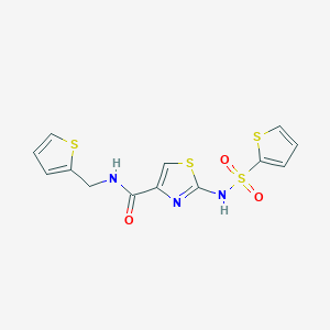 N-(thiophen-2-ylmethyl)-2-(thiophene-2-sulfonamido)thiazole-4-carboxamide