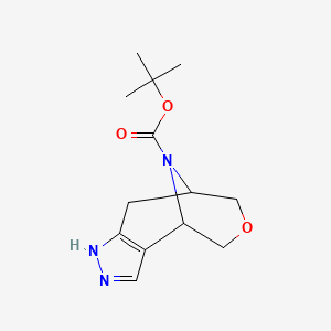 tert-Butyl 1,4,5,7,8,9-hexahydro-4,8-epiminooxocino[5,4-c]pyrazole-10-carboxylate
