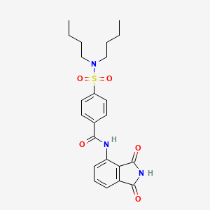 4-(dibutylsulfamoyl)-N-(1,3-dioxoisoindol-4-yl)benzamide