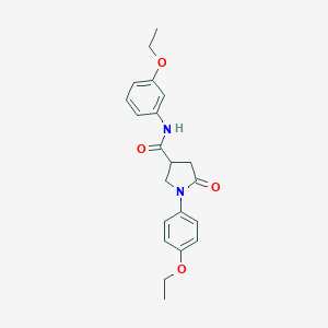 molecular formula C21H24N2O4 B296548 N-(3-ethoxyphenyl)-1-(4-ethoxyphenyl)-5-oxopyrrolidine-3-carboxamide 