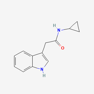 molecular formula C13H14N2O B2965480 N-cyclopropyl-2-(1H-indol-3-yl)acetamide CAS No. 1090398-82-5