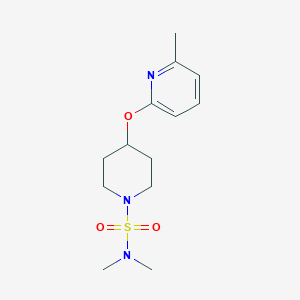 molecular formula C13H21N3O3S B2965482 N,N-dimethyl-4-((6-methylpyridin-2-yl)oxy)piperidine-1-sulfonamide CAS No. 1797537-47-3