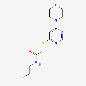 2-((6-morpholinopyrimidin-4-yl)thio)-N-propylacetamide