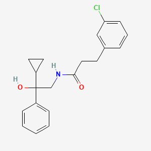 3-(3-chlorophenyl)-N-(2-cyclopropyl-2-hydroxy-2-phenylethyl)propanamide