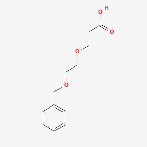 molecular formula C12H16O4 B2965496 3-[2-(苄氧基)乙氧基]丙酸 CAS No. 91555-65-6