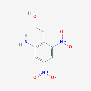 molecular formula C8H9N3O5 B2965516 2-(2-Amino-4,6-dinitrophenyl)ethanol CAS No. 296246-80-5