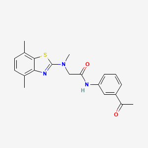 N-(3-acetylphenyl)-2-((4,7-dimethylbenzo[d]thiazol-2-yl)(methyl)amino)acetamide