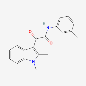 2-(1,2-dimethylindol-3-yl)-N-(3-methylphenyl)-2-oxoacetamide