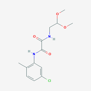 molecular formula C13H17ClN2O4 B2965557 N'-(5-chloro-2-methylphenyl)-N-(2,2-dimethoxyethyl)oxamide CAS No. 922917-91-7
