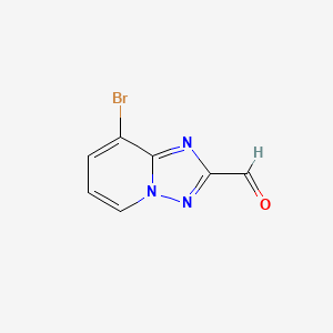 molecular formula C7H4BrN3O B2965579 8-Bromo-[1,2,4]triazolo[1,5-a]pyridine-2-carbaldehyde CAS No. 1780260-03-8