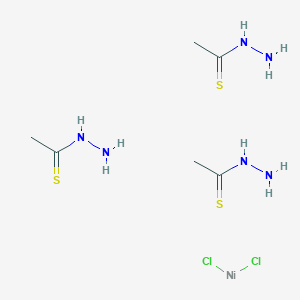 molecular formula C6H18Cl2N6NiS3 B2965580 Dichloronickel;ethanethiohydrazide CAS No. 69952-74-5