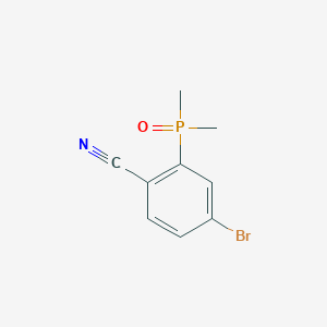 molecular formula C9H9BrNOP B2965621 4-Bromo-2-(dimethylphosphoryl)benzonitrile CAS No. 2287315-21-1