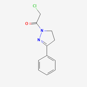molecular formula C11H11ClN2O B2965682 1-(chloroacetyl)-3-phenyl-4,5-dihydro-1H-pyrazole CAS No. 790263-78-4