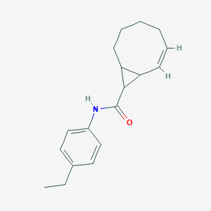 molecular formula C18H23NO B296569 N-(4-乙基苯基)双环[6.1.0]壬-2-烯-9-甲酰胺 