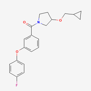 3-(cyclopropylmethoxy)-1-[3-(4-fluorophenoxy)benzoyl]pyrrolidine