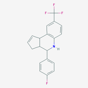 molecular formula C19H15F4N B296572 4-(4-fluorophenyl)-8-(trifluoromethyl)-3a,4,5,9b-tetrahydro-3H-cyclopenta[c]quinoline 