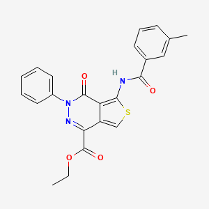 Ethyl 5-(3-methylbenzamido)-4-oxo-3-phenyl-3,4-dihydrothieno[3,4-d]pyridazine-1-carboxylate