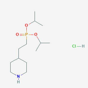 4-[2-Di(propan-2-yloxy)phosphorylethyl]piperidine;hydrochloride