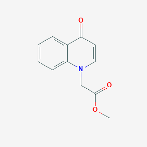 molecular formula C12H11NO3 B2965837 乙酸甲酯(4-氧代喹啉-1(4H)-基) CAS No. 91538-63-5