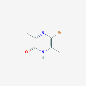 molecular formula C6H7BrN2O B2965857 5-bromo-3,6-dimethyl-1H-pyrazin-2-one CAS No. 100449-89-6