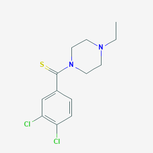 molecular formula C13H16Cl2N2S B296586 1-(3,4-Dichlorobenzothioyl)-4-ethylpiperazine 