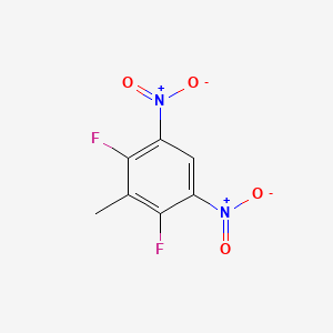 molecular formula C7H4F2N2O4 B2965860 2,4-Difluoro-3-methyl-1,5-dinitrobenzene CAS No. 112822-76-1
