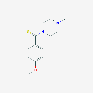 molecular formula C15H22N2OS B296587 (4-Ethoxyphenyl)(4-ethylpiperazin-1-yl)methanethione 