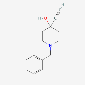 molecular formula C14H17NO B2965870 1-苄基-4-乙炔基哌啶-4-醇 CAS No. 28365-34-6