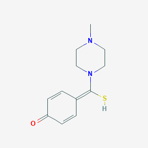 molecular formula C12H16N2OS B296588 4-[(4-methylpiperazin-1-yl)-sulfanylmethylidene]cyclohexa-2,5-dien-1-one 