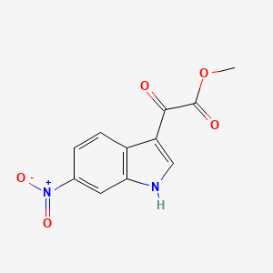 molecular formula C11H8N2O5 B2965922 Methyl 2-(6-Nitro-3-indolyl)-2-oxoacetate CAS No. 133053-91-5