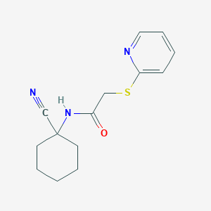 N-(1-cyanocyclohexyl)-2-pyridin-2-ylsulfanylacetamide