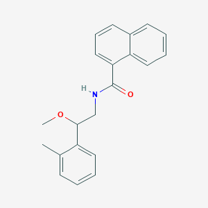 molecular formula C21H21NO2 B2965951 N-(2-methoxy-2-(o-tolyl)ethyl)-1-naphthamide CAS No. 1448065-57-3