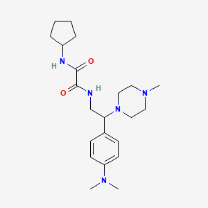 N-cyclopentyl-N'-{2-[4-(dimethylamino)phenyl]-2-(4-methylpiperazin-1-yl)ethyl}ethanediamide