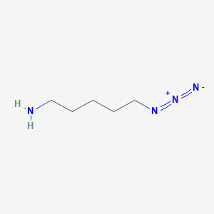 molecular formula C5H12N4 B2965980 5-Azidopentan-1-amine CAS No. 148759-41-5
