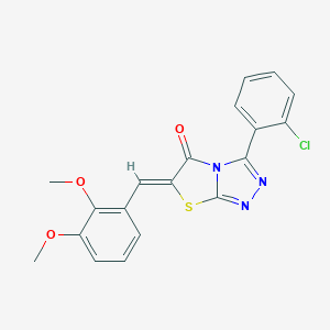 molecular formula C19H14ClN3O3S B296601 (6Z)-3-(2-chlorophenyl)-6-(2,3-dimethoxybenzylidene)[1,3]thiazolo[2,3-c][1,2,4]triazol-5(6H)-one 