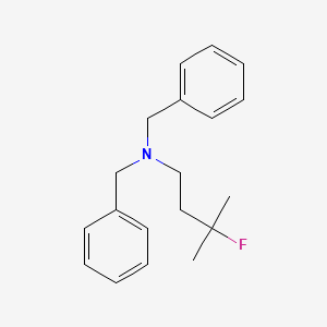 molecular formula C19H24FN B2966011 N,N-dibenzyl-3-fluoro-3-methylbutan-1-amine CAS No. 1454690-45-9