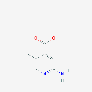 molecular formula C11H16N2O2 B2966063 Tert-butyl 2-amino-5-methylpyridine-4-carboxylate CAS No. 2248375-50-8